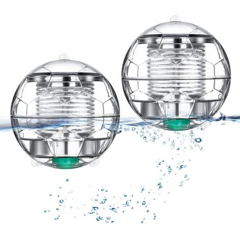 Solar Powered Pool Light Lamp Floating Pond Lamp with Color Changing Waterproof Hanging Ball Light for Garden Pool Tree ABS Plastic [Energy Class A]