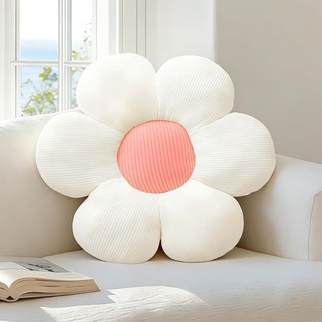 1 Coussin Fleur, Forme Florale, Tissu Doux, Décoration Intérieure, Salon Chambre Bureau (1/5)