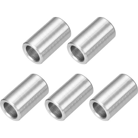 5 Pcs Entretoises en Acier Inoxydable, 8mm ID x 12mm OD x 20mm L Acier Inoxydable 304 Entretoise de Vis à Douille Ronde Non Filetée Rondelle pour 5/16" ou M8 Vis Boulons Écrous (1/5)