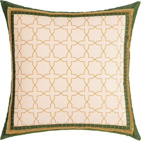 MINKUROW Fodere per Cuscini 25x25cm Foglie Federe per Cuscini Decorativi per la Casa Fodere per Cuscini Quadrati, Federe per Cuscini in Lino per Divano Camera da Letto Auto, 2 Pezzi Verde 1 (1/5)