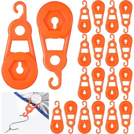 Lot de 20 pinces à bâche mobiles à pression pour le camping, les auvents, les banderoles, les bâches et les feuilles de plastique pinces de bâche (1/5)