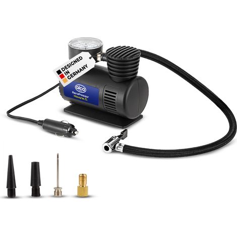 alca® Mini Auto Kompressor, elektrische Luftpumpe, tragbarer Luftkompressor, 12V, 17 bar