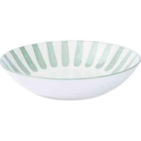 Cabana Assiette Creuse D20cm Vert - Cosy Et Trendy Billiet