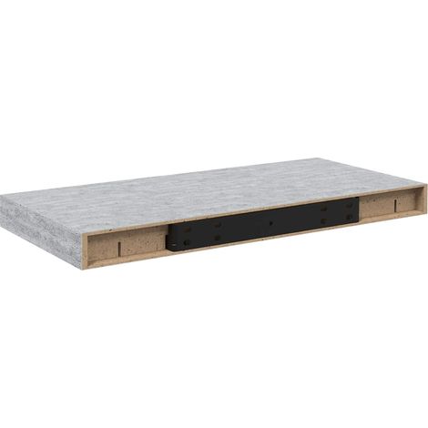 Maison Exclusive - Schweberegale 2 Stk. Betongrau 50x23,5x3,8 cm (1/5)