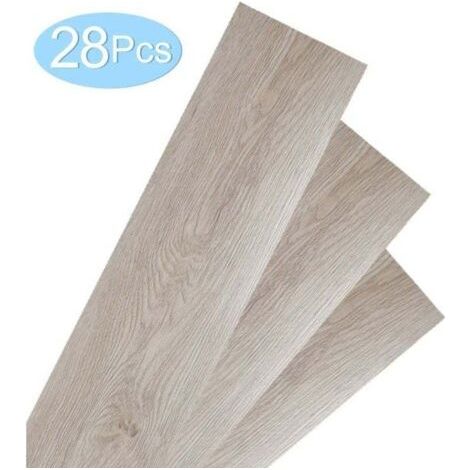 Env.4m² Sol vinyle Chêne , XU,Blanc Oak Adhésif Stratifié Vinyle, produit qualité supérieure, durable et fiable, matériaux sélectionnés, conforme normes, easy à utiliser -