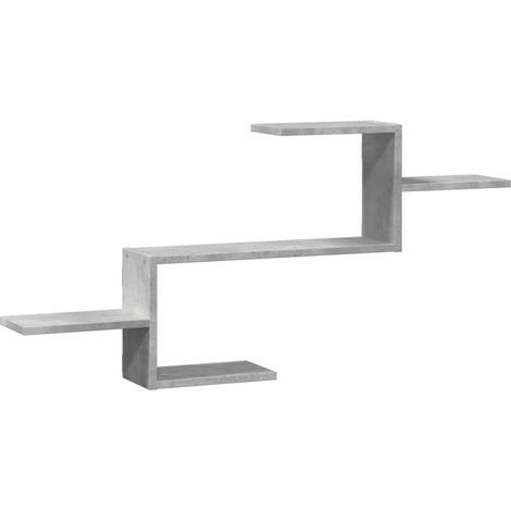 Maison Exclusive - Wandregal Betongrau 104x15x49 cm Holzwerkstoff