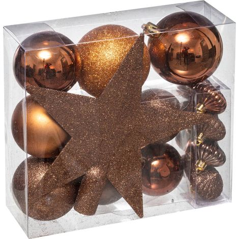 Tannenbaum-Set Colorama de Noël 18 Teile Bronze - Feeric lights & christmas