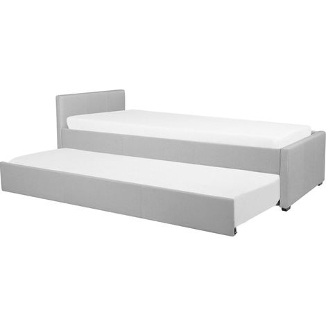 Ausziehbett Stoff MARMANDE 80 x 200 cm Hellgrau (1/5)