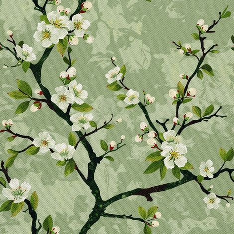 Tela decorativa para exteriores Oxford - Motivo primaveral I DX7373 (1/5)