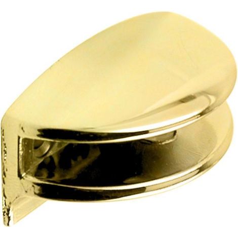 HERRAJES ALK soporte media luna para cristal 6mm oro , 0UNIDADES