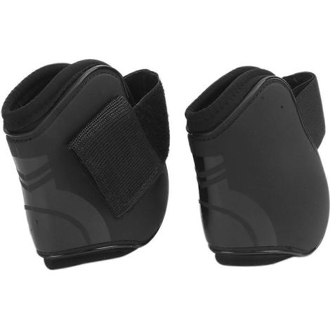 Lot de 4 guêtres de protection pour tendons de cheval, légères et réglables, pour le saut d'obstacles (noires). (1/3)