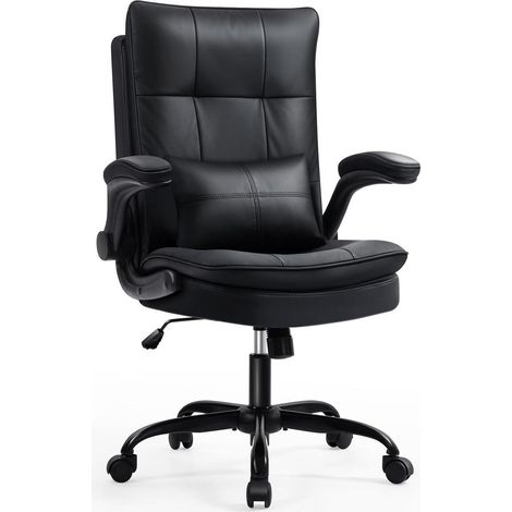 Bürostuhl Ergonomisch Höhenverstellbar Aktualisierung Schwarz (1/5)