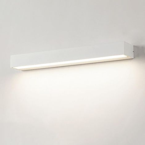 Applique murale LED d'extérieur, idéale pour éclairer les entrées et les cours, étanche IP65 (blanc neutre 4000 K, blanc, 50 cm, 30 W) (1/5)