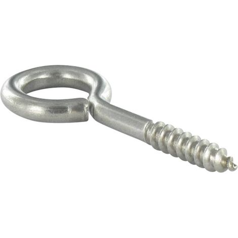 Piton Bois Inox A4 6X62 Filetée sur 25 Oeil 16 - 1 pièce (1/2)