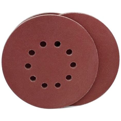Disques de Ponçage 225 mm 10 Pièces Grain P180 10 Trous Disques Abrasifs 225 mm Ronds Papier Abrasif for Ponceuse pour Cloisons Sèches Ponceuse Girafe (1/5)