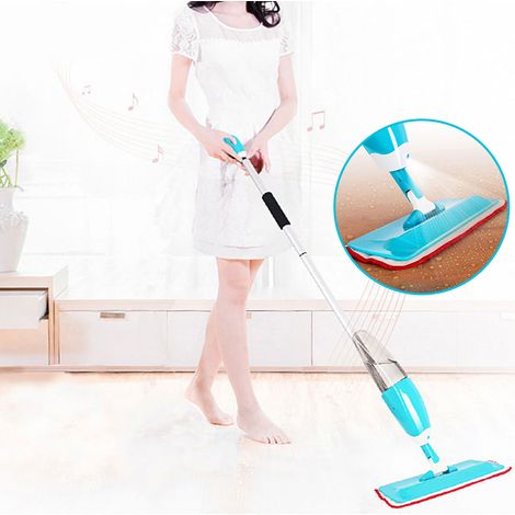 Balai vaporisateur lave sol bleu