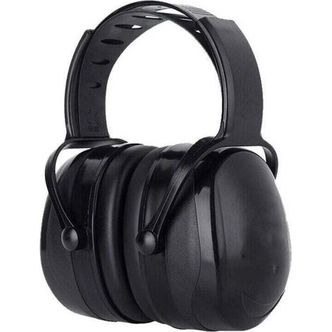 Casque Anti Bruit Adulte Réglable Confortable, avec Une Atténuation de SNR 38dB, pour Milieu Bruyant ou Stressant-Noir (1/4)