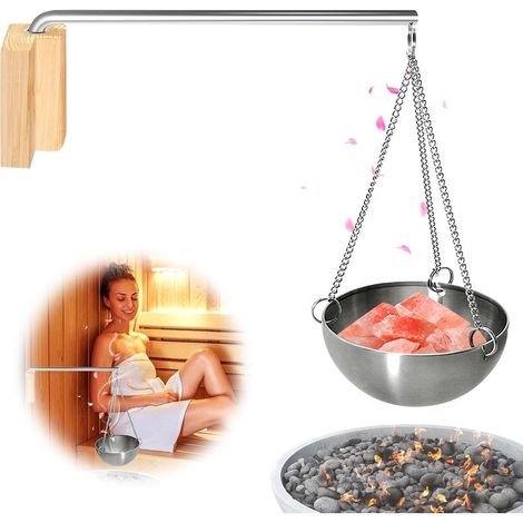 Bol D'arôme Sauna, Bol D'arôme De Sauna, Bol De Sauna Acier Inoxydable, Sauna Aroma Bowl, Bols Aromatiques Pour Sauna, Pour Sauna Et Spa À La Maison, Sauna Traditionnel (1/5)