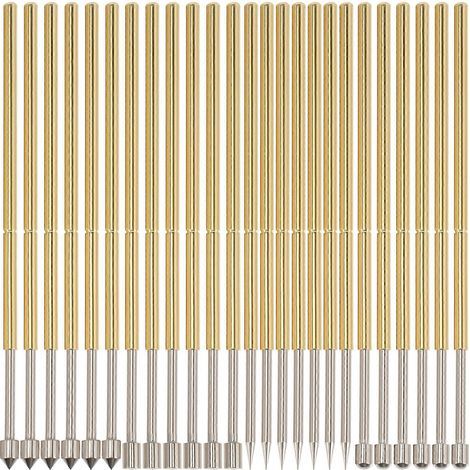 40 sondes de test à ressort à pointe de lance pour l'industrie des circuits imprimés-3.5x0.01cm-Golden (1/4)