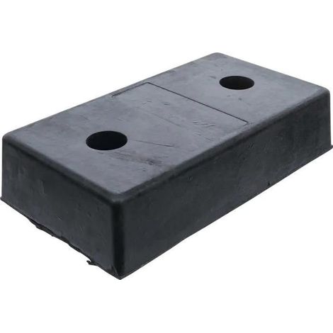 Bgs Almohadilla Anticolisión Protección Negra 450x250x100 mm