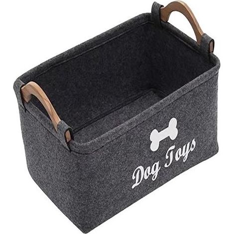 Boîte de rangement pour jouets pour animaux de compagnie, panier pour chiots, fournitures pour chien, rectangulaire, pliable, pour ranger les jouets. Boîtes à jouets pour chats, fournitures pour chien (1/5)