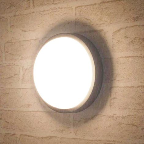 14W Eclairage Extérieur LED, 4000K 980lm, Applique Murale Protégée IP54 Etanche, Plafonnier Rond Blanc - 1 pièce (1/5)