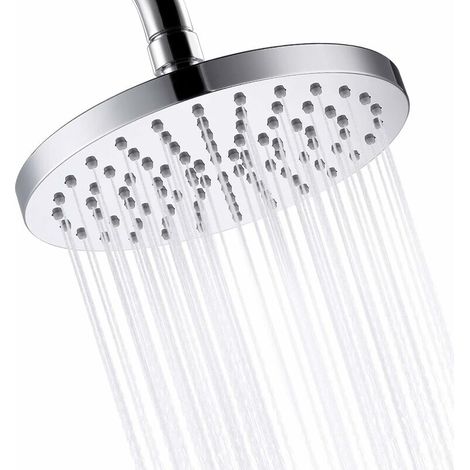 Nazalus - Gran oferta - Cabezal de ducha fijo de 20 cm / 8" para baño, antical y giratorio (1/5)