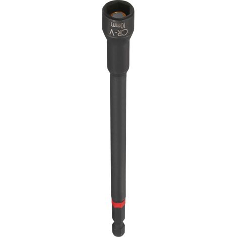 Magnétique Douille 10mm 1/4" Tige Hexagonale 6" (150mm) Noir (1/5)