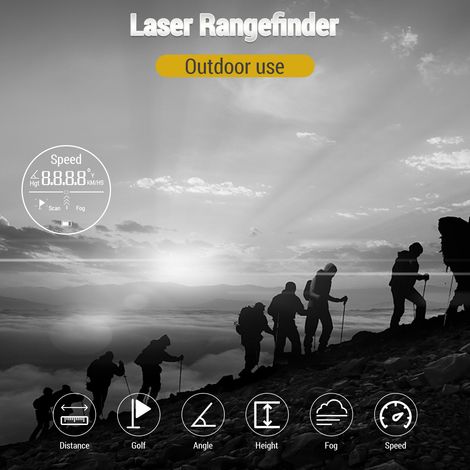 Télémètre de Golf, mesure de chasse numérique, télescope monoculaire 600M / 800M 1000M (1/5)