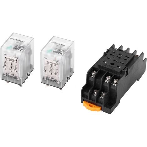 Relais électromagnétique intermédiaire compact HH53P(MY3NJ) avec socle 24 V CC / 220 V CA 11 broches (1/5)