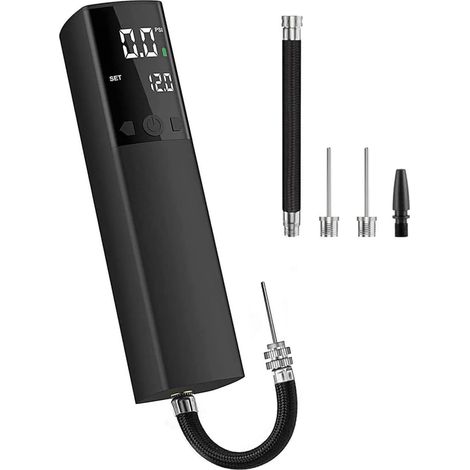 Pompe à ballon électrique, pompe à air intelligente, balle portable avec manomètre précis et écran LCD numérique (1/5)