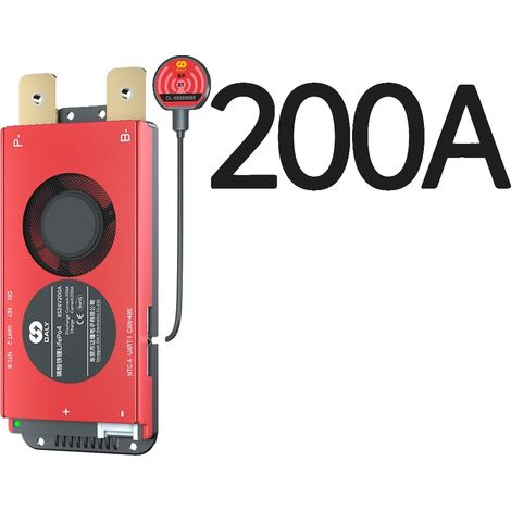 Système de gestion de batterie au phosphate de fer lithium, capacité de courant élevée, fonctionnalités de sécurité améliorées, BMS LFP 8S 24V 200A, 3.2v (1/2)
