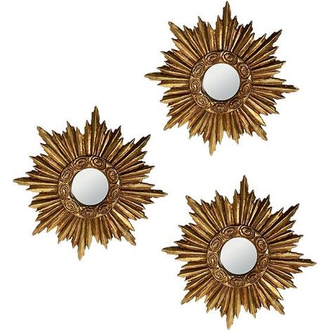Lot de 3 miroirs soleil diam ext 14,5cm