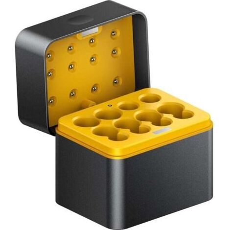 Piles au lithium AA rechargeables avec chargeur – Lot de 8 – 1,5 V haute capacité – Boîte de rangement incluse (1/4)