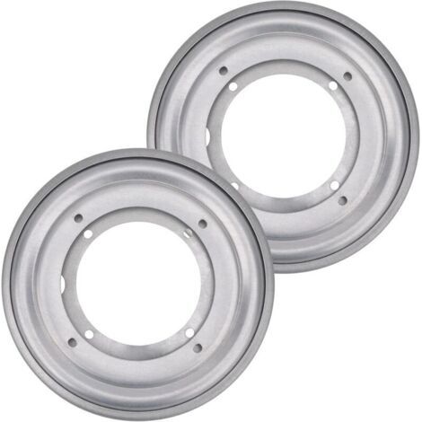 Lot de 2 plaques pivotantes rondes de 20.4 cm (8 pouces), base pivotante argentée, base de plateau tournant pour table pivotante, plateau, cuisine (1/5)