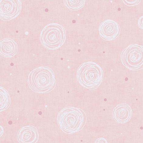 Children wallpaper wall Profhome 771392 non-woven wallpaper smooth with graphical pattern matt pink antique pink white 5,33 m2 (1/5)