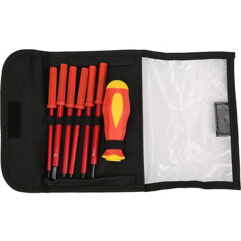 Kit de 7 tournevis isolés multifonctions pour électricien, jeu de précision pour réparation d'outils. (1/5)