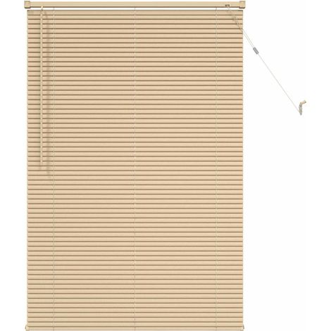 Maison Exclusive - Tenda Veneziana Marrone Chiaro con Motivo 150 x 90 cm 25 mm PVC