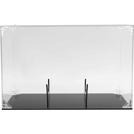 Boîte de présentation pour ballon de football avec support et couvercle en acrylique et boîte transparente noire (1/5)