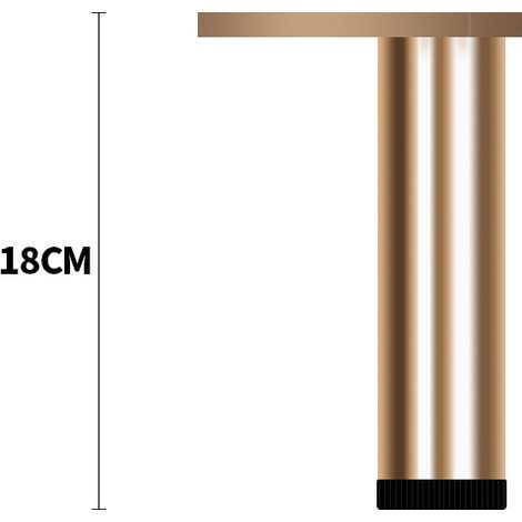 TAISHENGDA-Pieds de meuble réglables en aluminium, pieds pour meuble cuisine salle de bain hauteur 18 cm,paquet de 4 pièces (1/5)