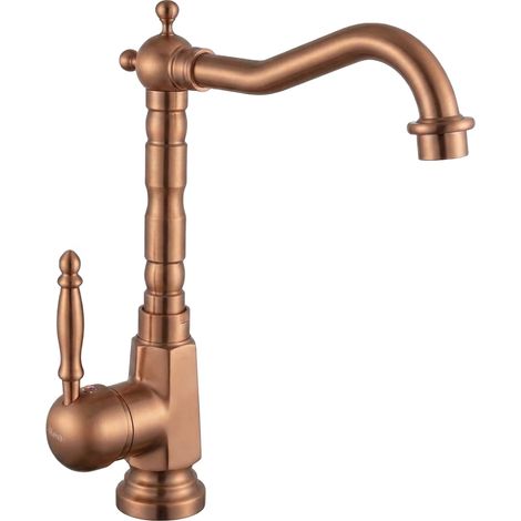 RUBINETTO DA LAVABO REA BONA  BRUSH COPPER HIGH