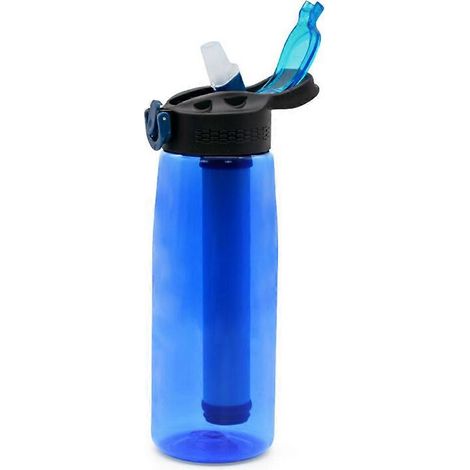 Bouilloire 650 ml avec filtre anti-fuite, gourde shaker, filtre à eau personnel, idéale pour le sport en extérieur, fitness et musculation.