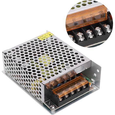 Alimentation à découpage DC12V pour bande lumineuse LED en alliage d'aluminium pour imprimante 3D (S6012(L)(12V 5A 60W)AC100240V) (1/5)