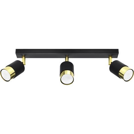 NERO 3 black/gold ceiling lamp (1/5)