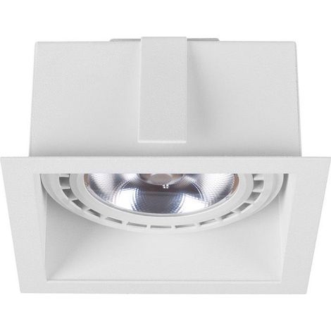 Einbauleuchte GU10 Metall B: 137 mm quadratisch Einbau Deckenlampe Wohnzimmer Küche Flur