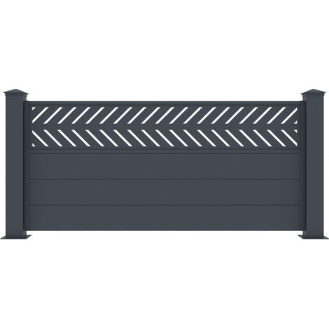 Clôture aluminium anthracite 188x89 cm Fancy Grow X-Metal (1/5)