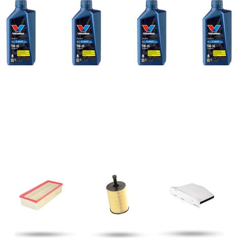 Kit tagliando 3 FILTRI e 4L OLIO compatibile con Seat Altea / Altea XL / Freetrack 1.9 TDI 77kw dal 2004 (1/5)