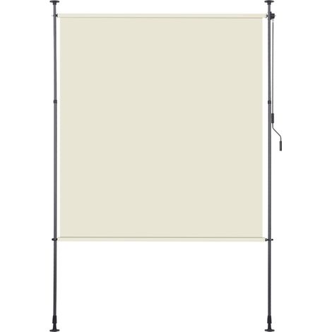 Jiubiaz 200 x 270 cm Tenda verticale Tenda a rullo per esterni Protezione anti-UV Tenda per esterni con barre telescopiche senza foratura Beige (1/5)