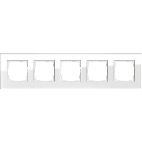 Gira Abdeckrahmen 5f Gira Esprit G Weiß [021512], 0215 12