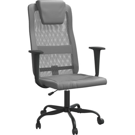 Sedia da ufficio/sedia da studio/sedia per computer grigia regolabile in altezza 020024066